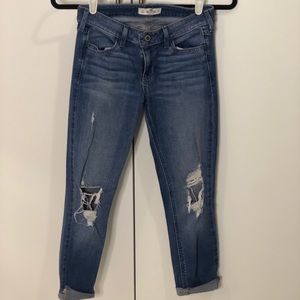 Cut off Capri ankle jeans pants